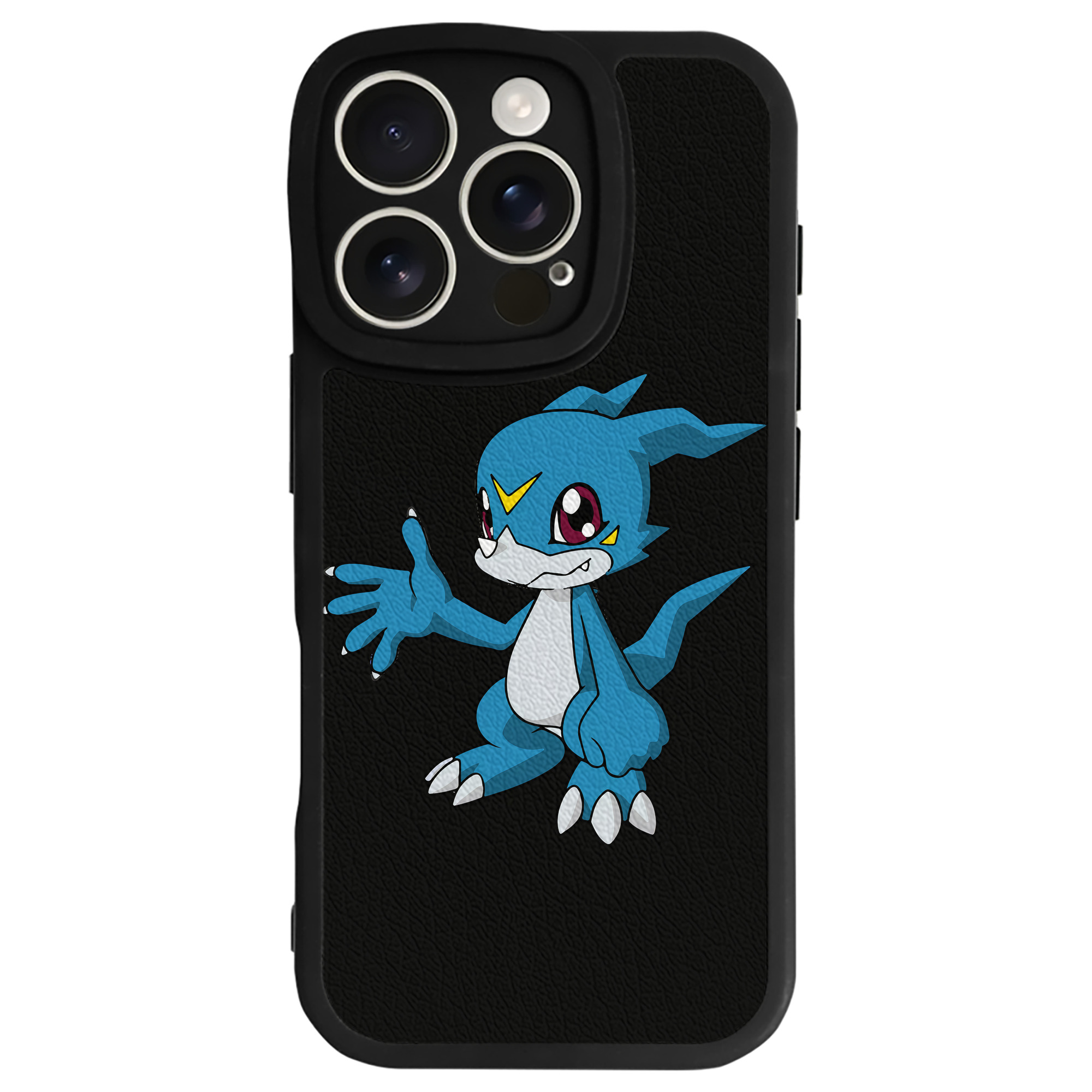 （画像用） Digimon デジタルモンスター/デジモン 【iPhone 16シリーズ対応】シリコンスマホケース（レザー調） 材質：シリコン